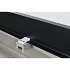 Экран для душевого поддона Metakam Apart Black квадратный 100x100 см