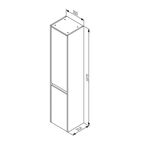 Пенал для ванной AM.PM Flash M9HCUR0306WM напольный 167x35 см цвет белый