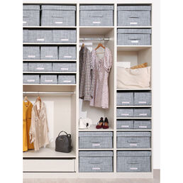 Ящик с отделениями Casy Home For Professionals 50x22x18см, серебряный