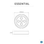 Мыльница настольная Sensea Essential керамика цвет хром