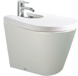 Биде напольное Sanitana Glam S10066834900000 с крышкой, с микролифтом