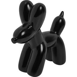Декоративная фигура Собака керамика черная 28x10x25.5 см