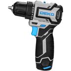 Дрель-шуруповерт аккумуляторная бесщеточная Deko SHARKER12VPRO, 12 В Li-ion 2x2 Ач