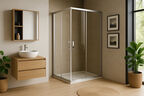 Душевой уголок Royal Bath 110х90 RB HPD-T-ST стекло прозрачное, профиль сатин