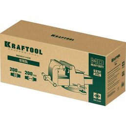 Стальные слесарные тиски KRAFTOOL STEEL, 200 мм