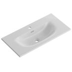 Раковина мебельная BelBagno 80 см BB-8099-3-80 белая глянцевая