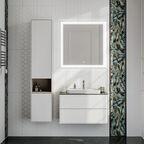 Пенал подвесной Kerama Marazzi Plaza Modern белый с бежевым 35х32х170 см