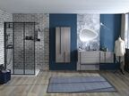 Душевая стенка Jacob Delafon Nouvelle 40х200 E94WI40-B1 стекло прозрачное, профиль черный