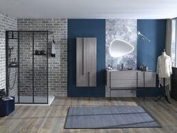 Душевая стенка Jacob Delafon Nouvelle 40х200 E94WI40-B1 стекло прозрачное, профиль черный