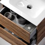 Тумба с раковиной Sancos Urban UR60ECH 60 см подвесная, 2 ящика, дуб чарльстон