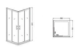 Душевой уголок RGW Dolphin TN-206-J(4) 90x90 прозрачное стекло