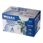 Краскопульт пневматический Pegas Pneumatic HVLP827 1/4 0,6 л (2712)