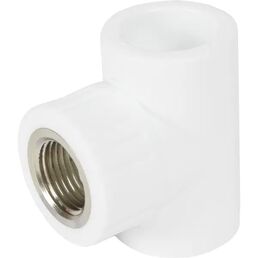 Тройник комбинированный РВК 20x1/2"x20 мм ВР ВП полипропилен 20801