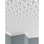 Плитка потолочная бесшовная полистирол белая Формат Гейша 50 x 50 см 2 м²