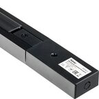 Трековый шинопровод накладной однофазный Ritter Artline 1м с коннектором и заглушкой металл/пластик цвет чёрный