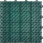 Модульное покрытие Pol Plast 30x30x1.1 см 9 шт 0.81 м² цвет зеленый