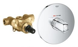 Центральный Термостатический смеситель GROHE Grohtherm 1000 New (внешняя и встраиваемая части), хром (34573000)