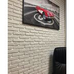 Декоративная плитка Кирпич Карпатский цвет белый 1.05 м²