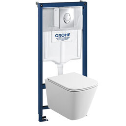 Комплект Grohe Rapid SL 39190001 подвесной унитаз + инсталляция + кнопка смыва