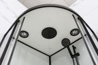 Душевая кабина Frank 100x100 F400 Black стекло прозрачное, профиль черный