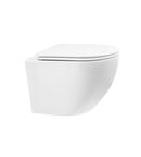 Унитаз подвесной WeltWasser WW MERZBACH 043 XL GL-WT безободковый, с сиденьем микролифт, белый глянцевый