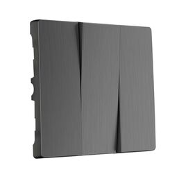 Набор клавиш для выключателя трехклавишного (графит рифленый) Werkel W1139004 (a050742)