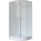 Душевой уголок Royal Bath 90х90 RB 90 HKD-C стекло матовое, профиль белый, без поддона