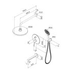 Душевая система Iddis Odda ODDWT03i68 скрытого монтажа цвет белый матовый