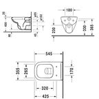 Унитаз подвесной Duravit D-Code 45700900A1 с сиденьем микролифт