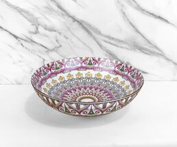 Накладная раковина Bronze de Luxe Nafisa 41 см 6008 с узорами