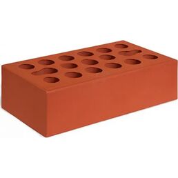 Кирпич облицовочный красный 250x120x65 мм 1НФ