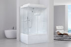 Душевая кабина Royal Bath 100х80 RB8100BP1-T-R стекло прозрачное, профиль сатин