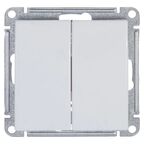Выключатель встраиваемый Systeme Electric W59 2 клавиши, цвет белый