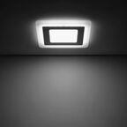 Светильник встраиваемый Gauss Backlight BL123 квадрат 6 и 3 Вт свет холодный белый