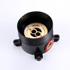 Смеситель напольный для ванны Abber Wasserfall AF8615G золото матовое