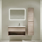 Тумба с раковиной Sancos Marmi 1.0 MR1.0100REG 100 см дуб галифакс натуральный, правая
