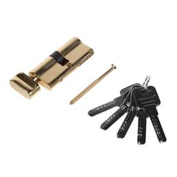 Цилиндр Palladium 2J07 70T01, 35х35 мм, ключ/вертушка, цвет золото