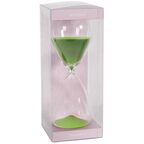 Декоративные песочные часы Glasar зеленые, 8x8x20 см
