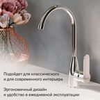 Смеситель кухонный Damixa Neptune высота 32 см цвет хром