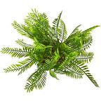 Искусственное растение Папоротник лесной h23 см полиэстер цвет оранжевый