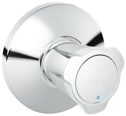Внешняя часть встраиваемого вентиля GROHE Costa L, синяя маркировка, хром (19806001)