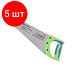 Комплект 5 штук, Ножовка по дереву 350 мм 7 TPI зуб 2D каленый зуб Сибртех Зубец 23801