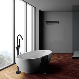 Смеситель Boch Mann BM9635 Sella B для отдельностоящей ванны, цвет черный, латунь