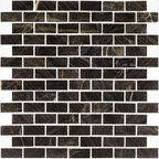 Мозаика Mir Mosaic Natural London коричневая из натурального камня 305х305х7 мм глянцевая