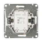 Выключатель встраиваемый Systeme Electric W59 2 клавиши с подсветкой, цвет слоновая кость