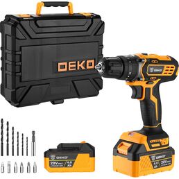 Аккумуляторная дрель-шуруповерт DEKO DKCD20 Impact 063-4420