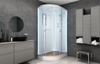 Душевая кабина AvaCan 120x90 D012SRLED стекло матовое, профиль хром, правая