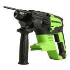 Перфоратор аккумуляторный Greenworks GD24SDS2K4 24 В 2 Дж 1х4Ач Li-Ion SDS-plus с АКБ и ЗУ (3803007UB)