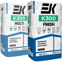 Шпатлёвка финишная гипсовая К300 FINISH, 20 кг