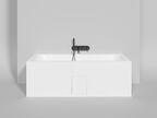 Ванна из искусственного камня Salini  Orlanda Axis Kit 170x75 103323M S-Stone белая матовая